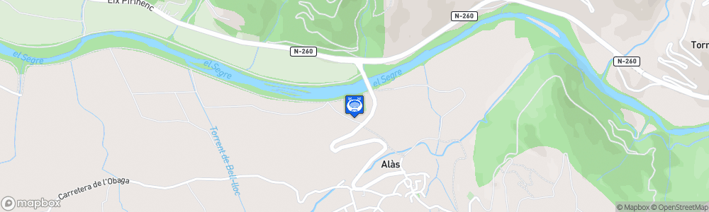 Static Map of Centre Esportiu d'Alàs