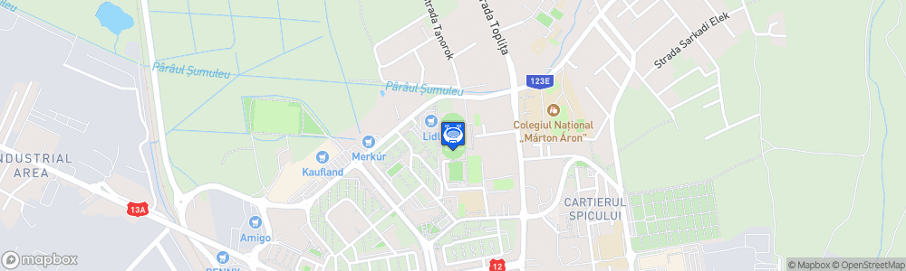 Static Map of Stadionul Municipal din Miercurea Ciuc