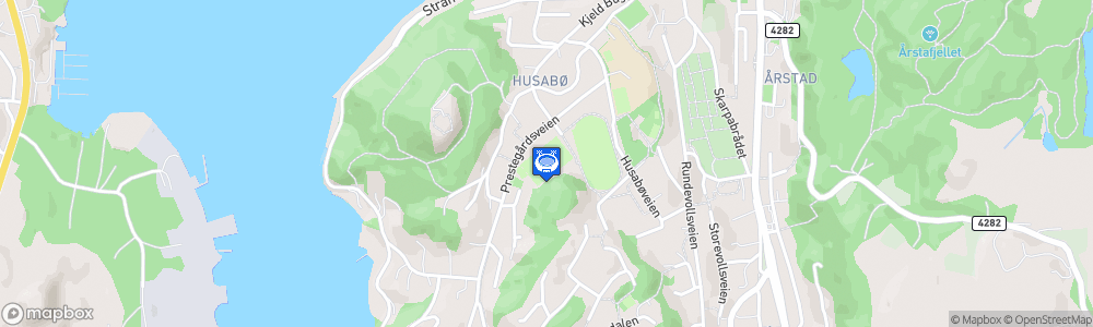 Static Map of B&G Banen Egersunds idretsklubb