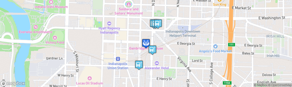 Static Map of Gainbridge Fieldhouse