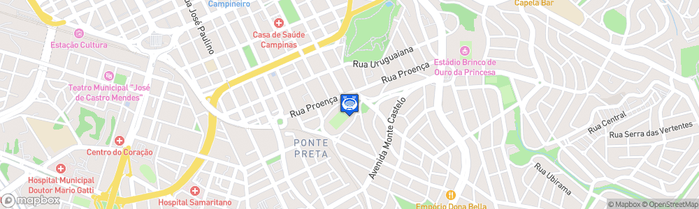 Static Map of Estádio Moisés Lucarelli