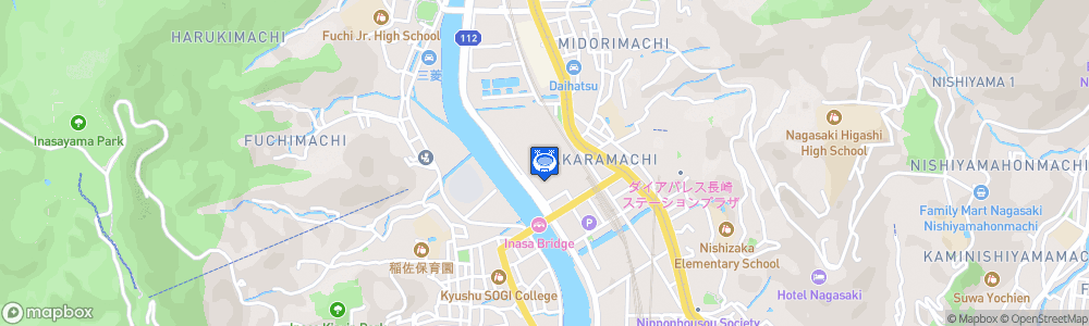 Static Map of PEACE STADIUM Connected by SoftBank