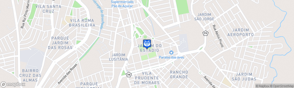 Static Map of Estádio Municipal Doutor Novelli Junior