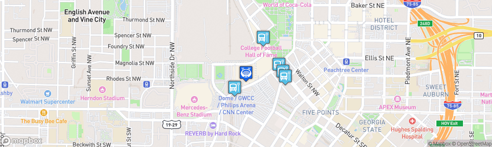 Static Map of State Farm Arena