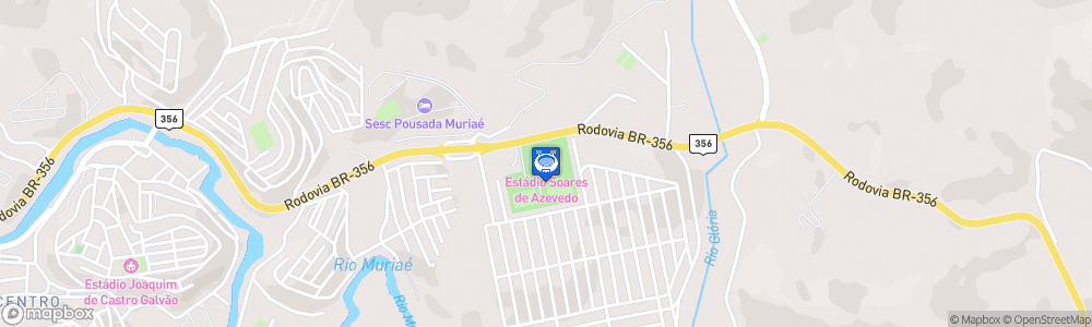 Static Map of Estádio Soares de Azevedo