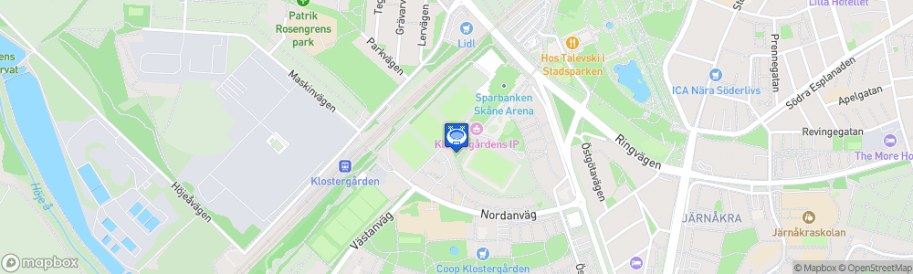 Static Map of Klostergårdens IP