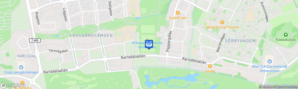 Static Map of Grönpepparparkens IP