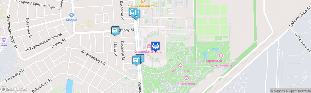 Static Map of Krasnodar Stadium