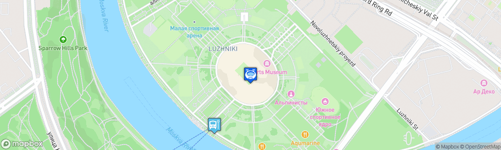 Static Map of Luzhniki Stadium