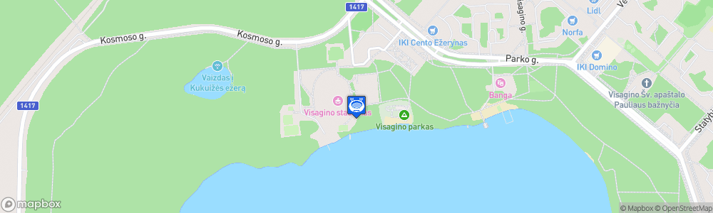 Static Map of Visagino stadiono atsarginė aikštė