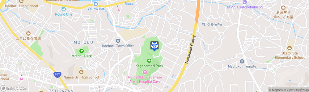 Static Map of Koganemori Park Athletic Stadium