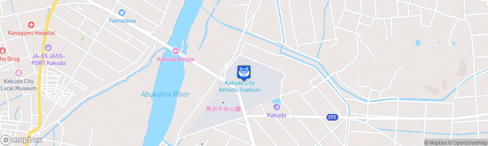 Static Map of Kakuda Athletics Stadium