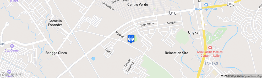 Static Map of Campo Alcantara Stadium