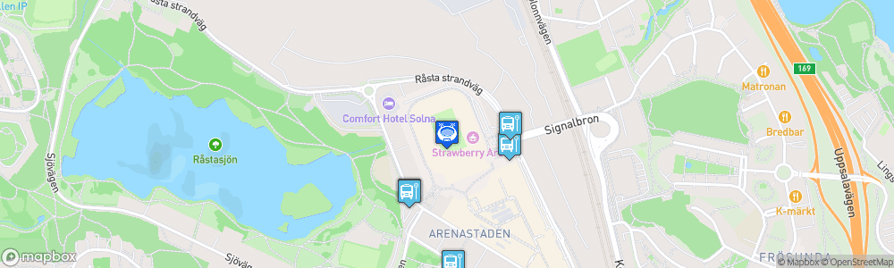 Static Map of Friends Arena