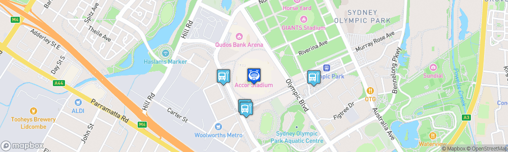 Static Map of Accor Stadium