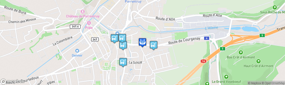 Static Map of Patinoire du Voyeboeuf