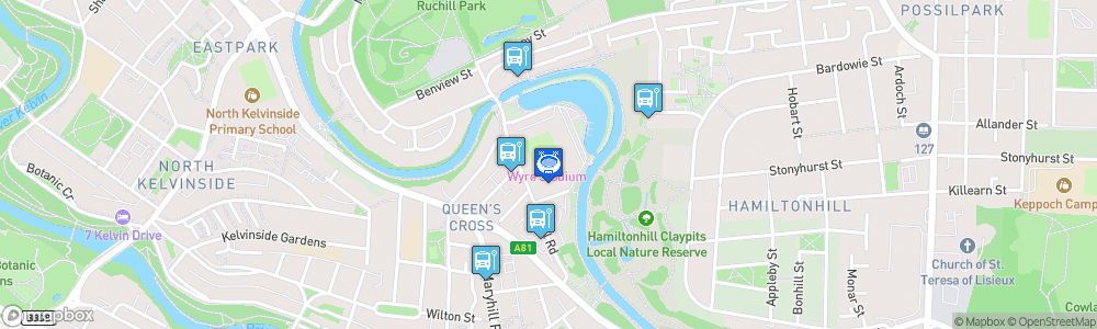 Static Map of Firhill Stadium