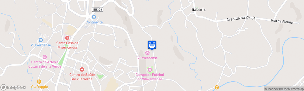 Static Map of Estádio Municipal de Vila Verde