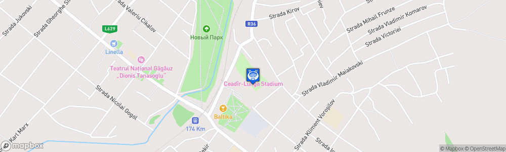 Static Map of Stadionul Ceadîr Lunga