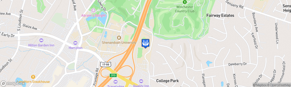 Static Map of Shentel Stadium