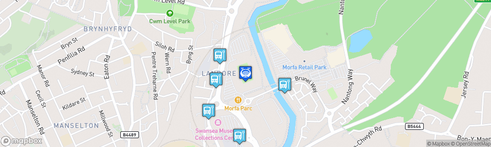 Static Map of Swansea.com Stadium