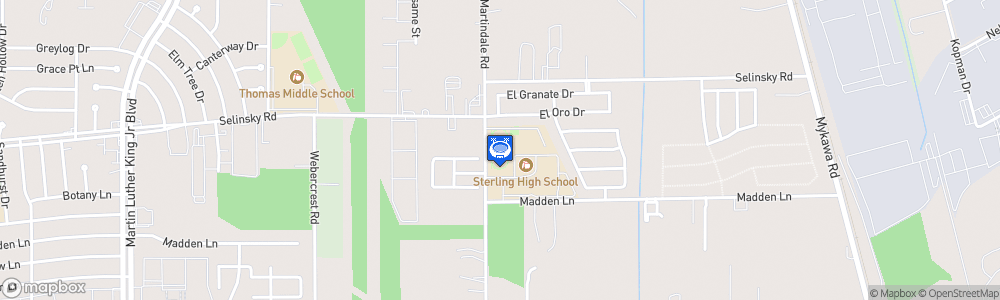 Static Map of Ross Shaw Sterling High School Track and Field