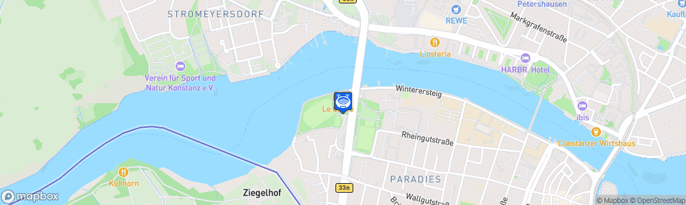 Static Map of Schänzle Sporthalle Konstanz