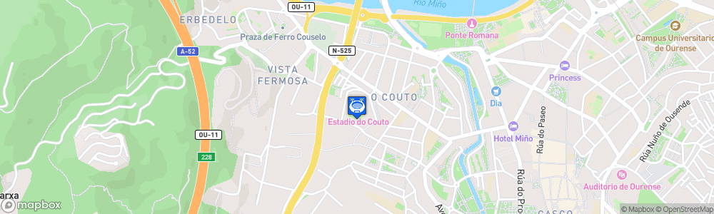 Static Map of Estadio de O Couto