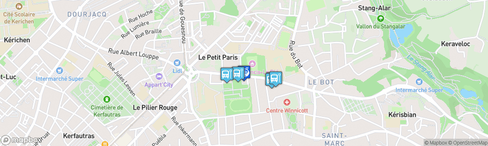Static Map of Stade Francis-Le Blé
