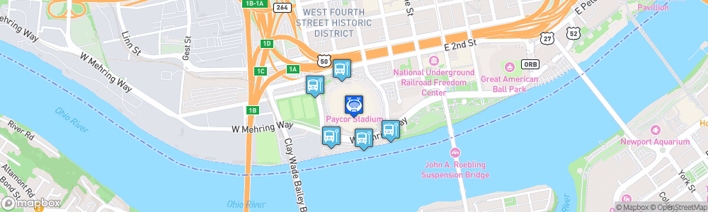 Static Map of Paycor Stadium