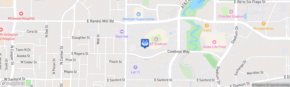 Static Map of AT&T Stadium