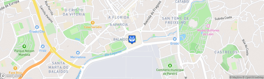 Static Map of Estadio de Balaídos