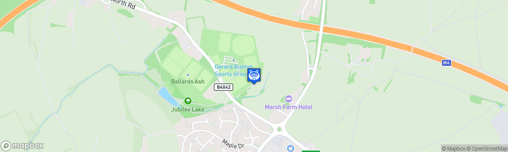 Static Map of Gerrard Buxton Sports Ground