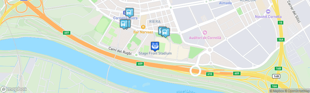 Static Map of RCDE Stadium