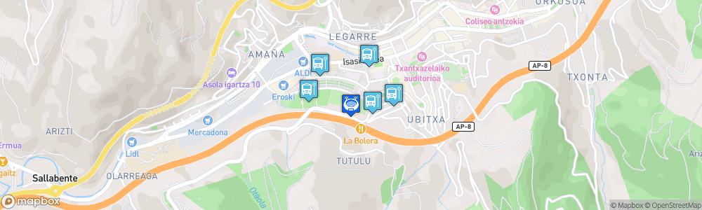 Static Map of Estadio Municipal de Ipurua