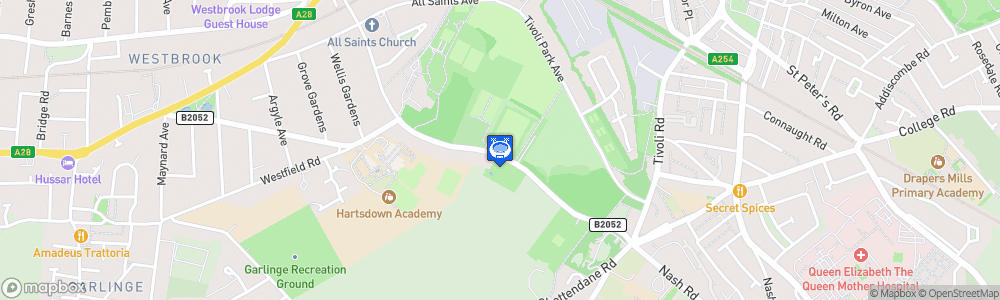 Static Map of Hartsdown Park