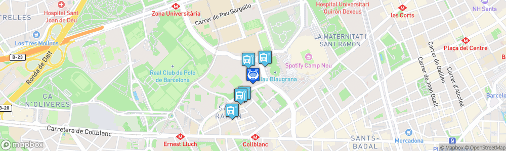 Static Map of Mini Estadi