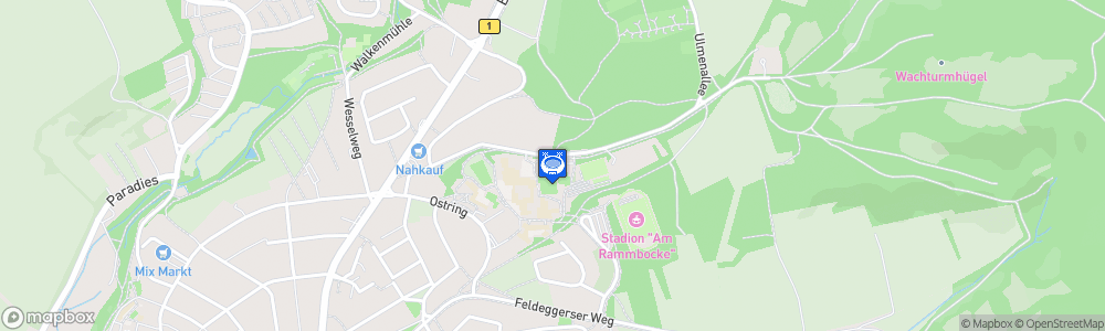 Static Map of Sporthalle an der Ulmenallee Blomberg