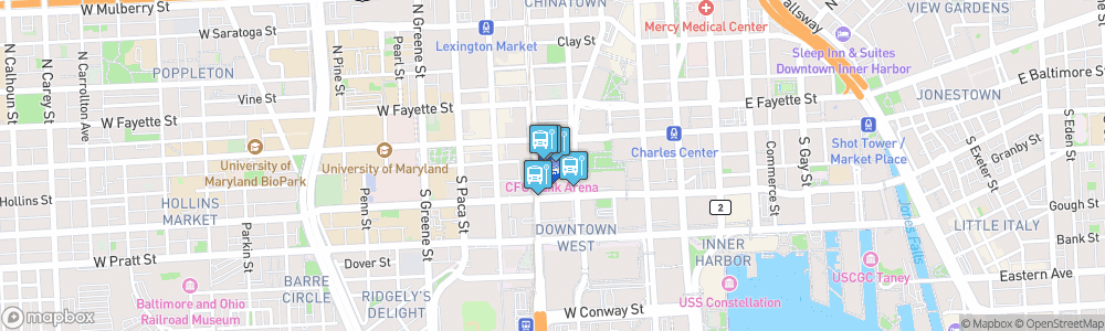 Static Map of Royal Farms Arena