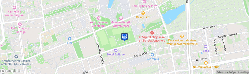 Static Map of Stadion UKS SMS