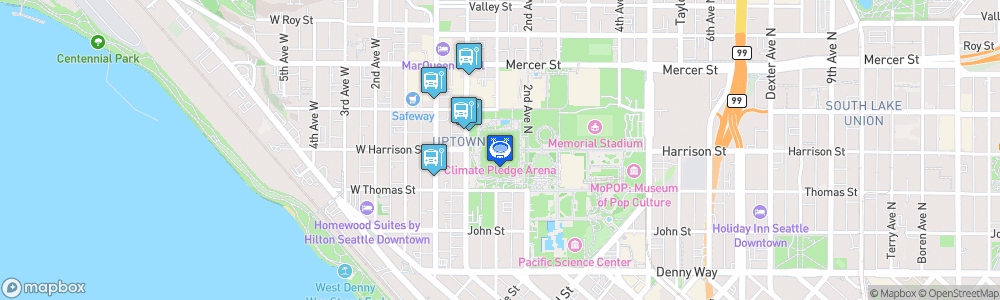 Static Map of Climate Pledge Arena