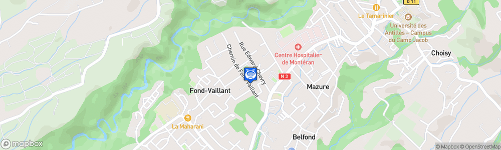 Static Map of Terrain Complexe Sportif Luc Sonor
