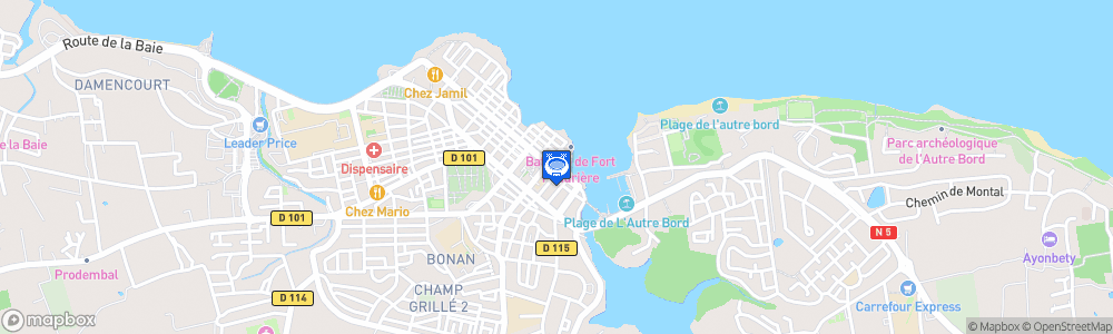 Static Map of Stade Jacques Pontrémy
