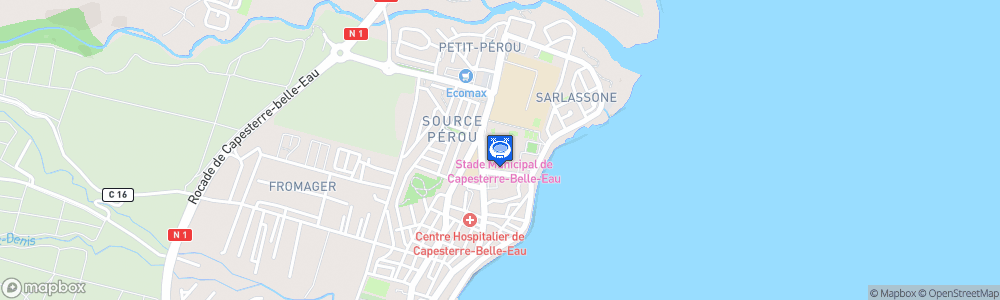 Static Map of Stade Municipal de Capesterre-Belle-Eau