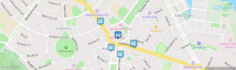 Static Map of Manuka Oval