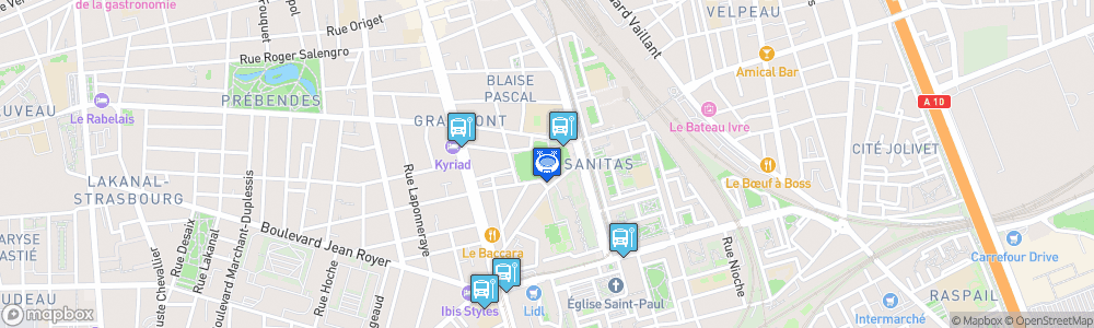 Static Map of Salle Robert-Grenon de Tours