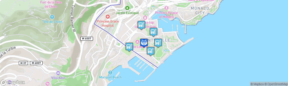 Static Map of Salle omnisports Gaston-Médecin