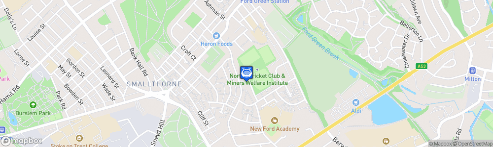 Static Map of Emerys Stadium
