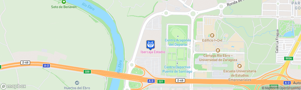 Static Map of Ibercaja Estadio