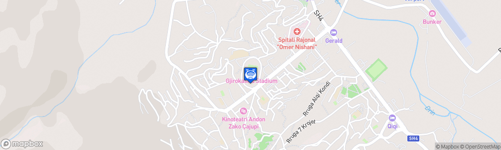 Static Map of Stadiumi Gjirokastra